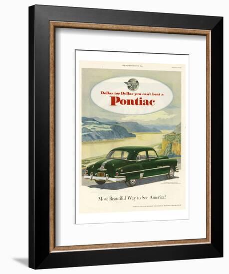 GM Pontiac-Most Beautiful Way-null-Framed Premium Giclee Print