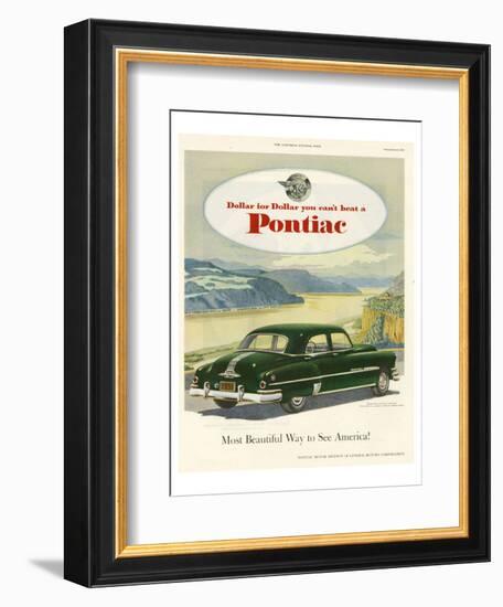 GM Pontiac-Most Beautiful Way-null-Framed Premium Giclee Print