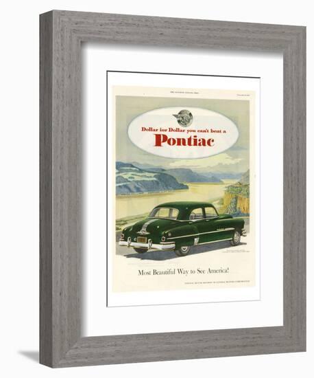 GM Pontiac-Most Beautiful Way-null-Framed Art Print