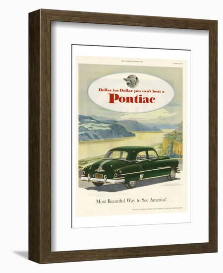 GM Pontiac-Most Beautiful Way-null-Framed Art Print