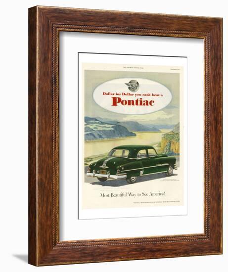 GM Pontiac-Most Beautiful Way-null-Framed Art Print