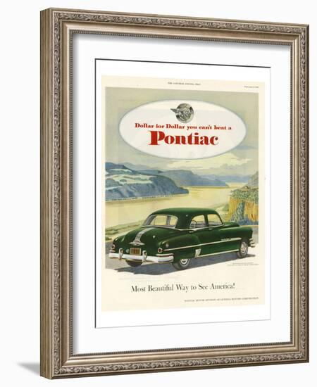 GM Pontiac-Most Beautiful Way-null-Framed Art Print