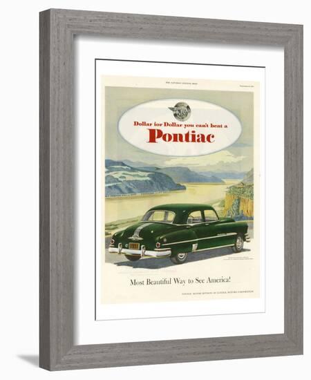 GM Pontiac-Most Beautiful Way-null-Framed Art Print