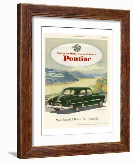 GM Pontiac-Most Beautiful Way-null-Framed Art Print