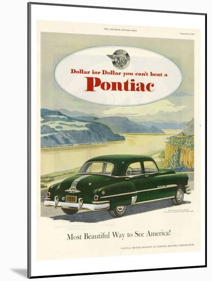 GM Pontiac-Most Beautiful Way-null-Mounted Art Print