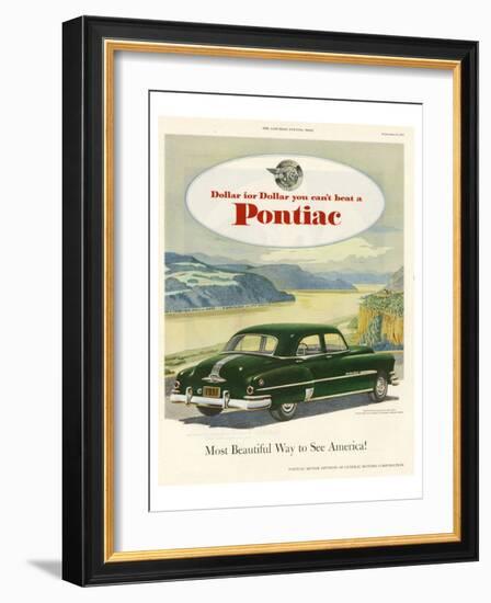 GM Pontiac-Most Beautiful Way-null-Framed Art Print