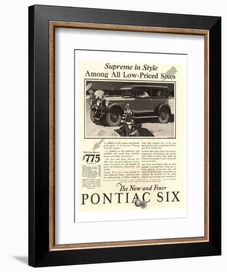 GM Pontiac - Supreme in Style-null-Framed Premium Giclee Print