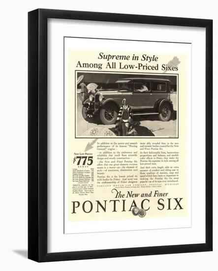 GM Pontiac - Supreme in Style-null-Framed Art Print