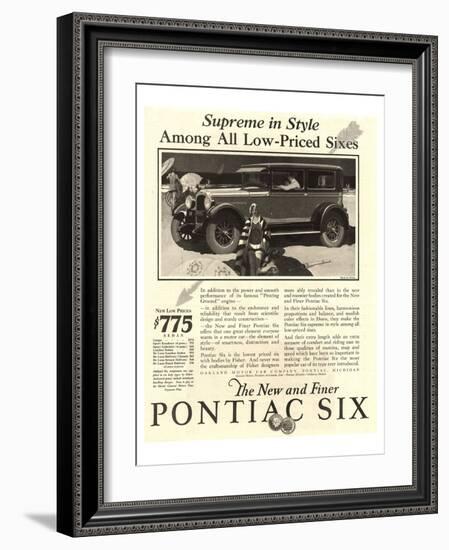 GM Pontiac - Supreme in Style-null-Framed Art Print