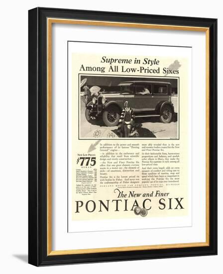 GM Pontiac - Supreme in Style-null-Framed Art Print