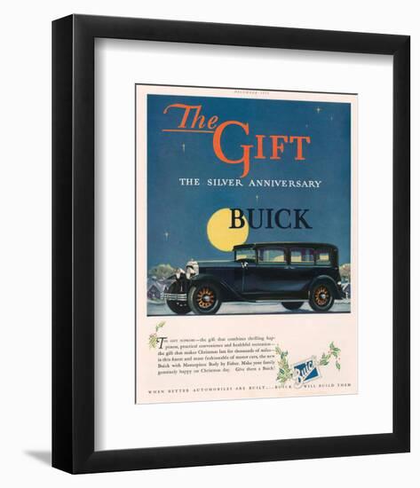 GM - Silver Anniversary Buick-null-Framed Art Print