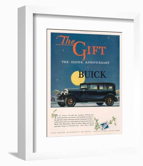 GM - Silver Anniversary Buick-null-Framed Art Print