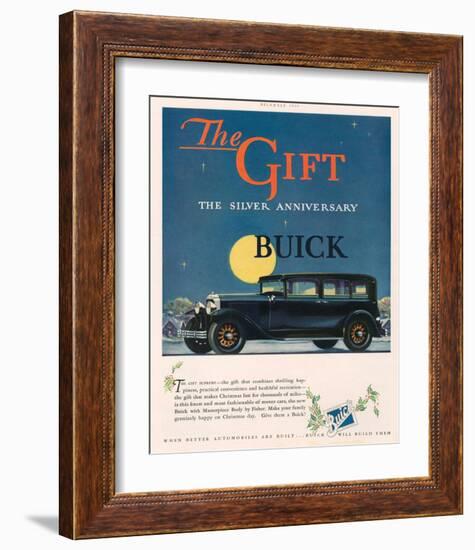 GM - Silver Anniversary Buick-null-Framed Art Print