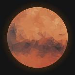 Low Poly Planet Mars-gn8-Framed Stretched Canvas