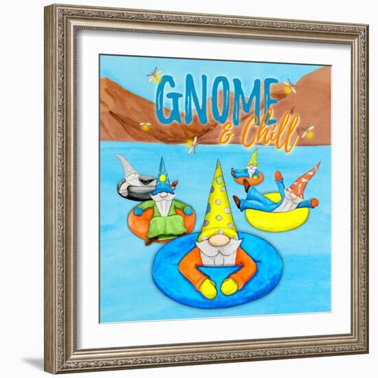 Gnome & Chill-Hugo Edwins-Framed Art Print