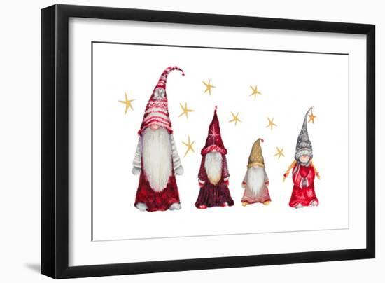 Gnome Family-Janice Gaynor-Framed Art Print