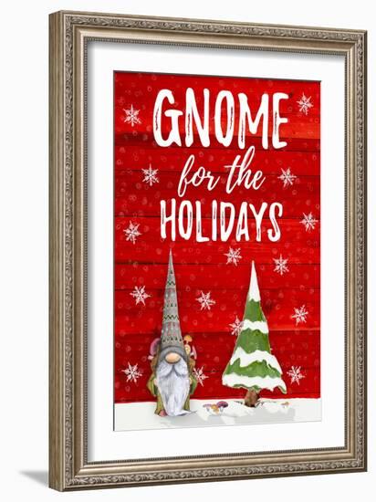 Gnome for the Holidays-Hugo Edwins-Framed Art Print