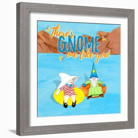 Gnome One Like You Tubing-Hugo Edwins-Framed Art Print