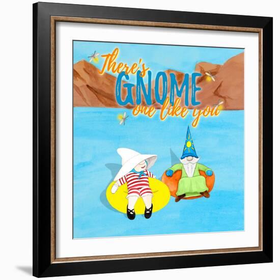 Gnome One Like You Tubing-Hugo Edwins-Framed Art Print