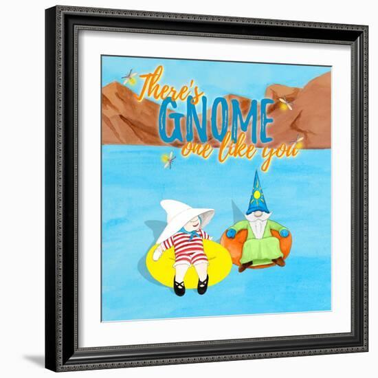 Gnome One Like You Tubing-Hugo Edwins-Framed Art Print