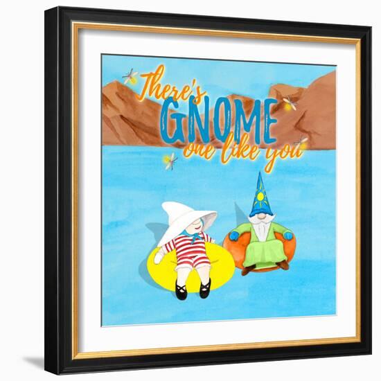 Gnome One Like You Tubing-Hugo Edwins-Framed Art Print