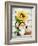 Gnome with Sunflower-MAKIKO-Framed Giclee Print