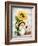 Gnome with Sunflower-MAKIKO-Framed Giclee Print