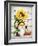 Gnome with Sunflower-MAKIKO-Framed Giclee Print