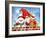 Gnome with Winter Friends-MAKIKO-Framed Giclee Print