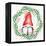 Gnome Wreath 3-Kim Allen-Framed Stretched Canvas