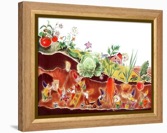 Gnomes at Work - Jack & Jill-Frank Dobias-Framed Premier Image Canvas