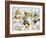 Gnomes in Daisy's Field-MAKIKO-Framed Giclee Print