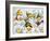 Gnomes in Daisy's Field-MAKIKO-Framed Giclee Print