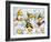 Gnomes in Daisy's Field-MAKIKO-Framed Giclee Print