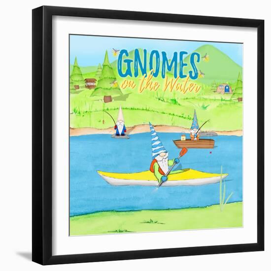 Gnomes on the Water III-Hugo Edwins-Framed Art Print