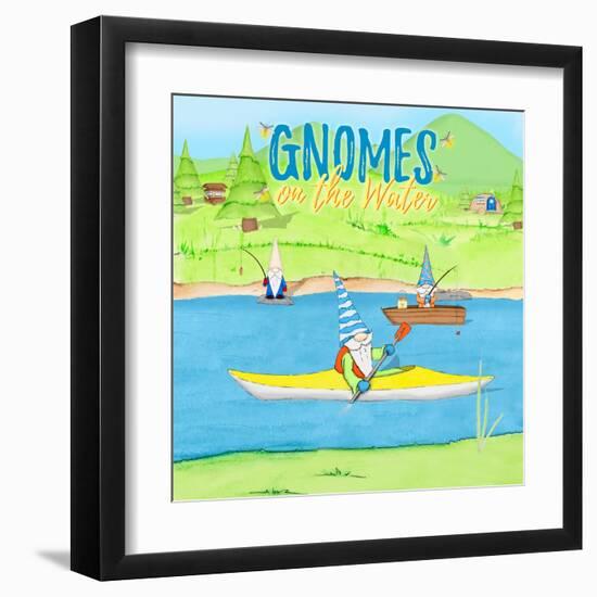 Gnomes on the Water III-Hugo Edwins-Framed Art Print