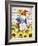 Gnomes with Sunflowers-MAKIKO-Framed Giclee Print