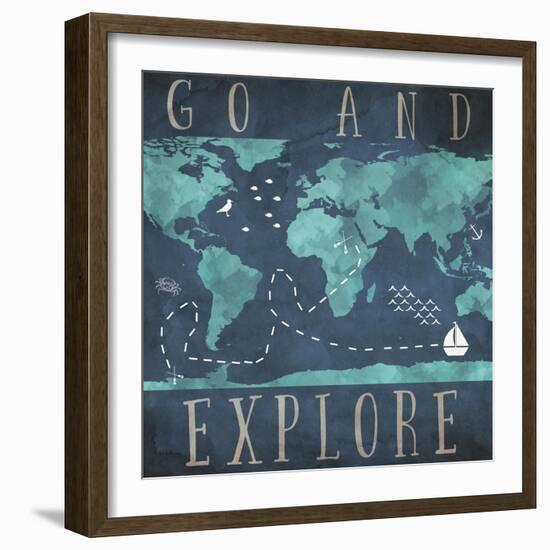 Go and Explore-Sd Graphics Studio-Framed Art Print