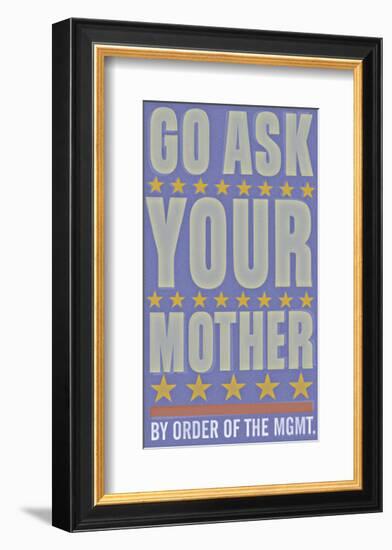 Go Ask Your Mother-John Golden-Framed Giclee Print