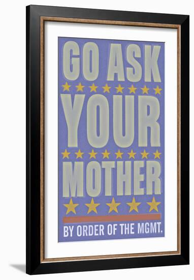 Go Ask Your Mother-John W^ Golden-Framed Art Print