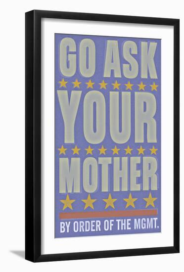 Go Ask Your Mother-John W^ Golden-Framed Art Print