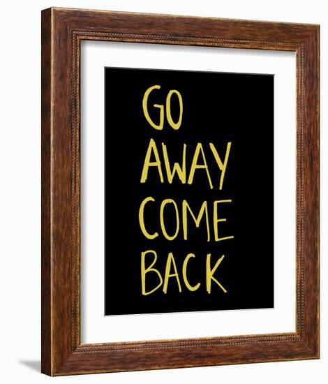 Go Away Come Back-Urban Cricket-Framed Art Print