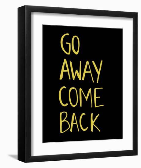 Go Away Come Back-Urban Cricket-Framed Art Print