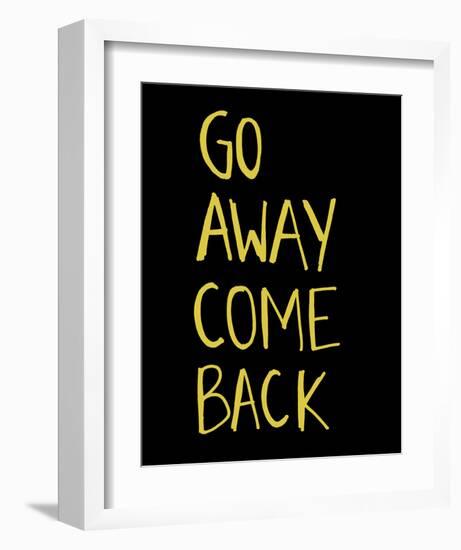 Go Away Come Back-Urban Cricket-Framed Art Print