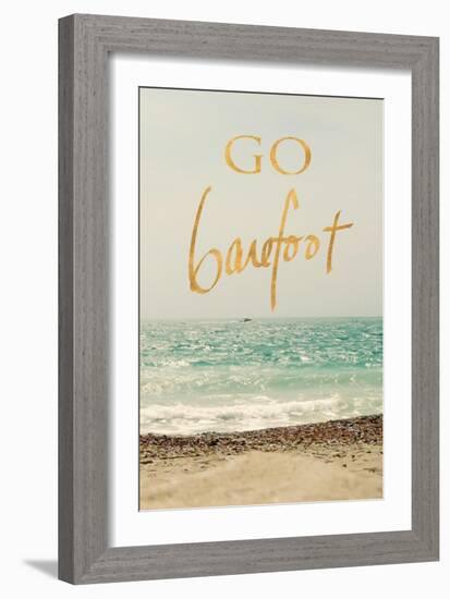 Go Barefoot Beach-Sarah Gardner-Framed Art Print