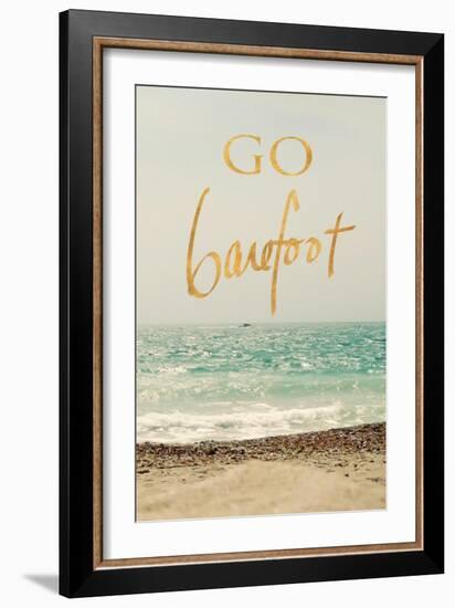 Go Barefoot Beach-Sarah Gardner-Framed Art Print