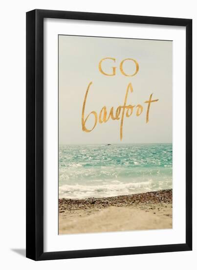 Go Barefoot Beach-Sarah Gardner-Framed Art Print