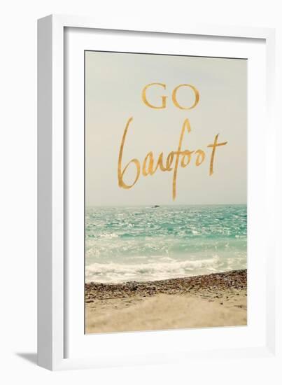 Go Barefoot Beach-Sarah Gardner-Framed Art Print