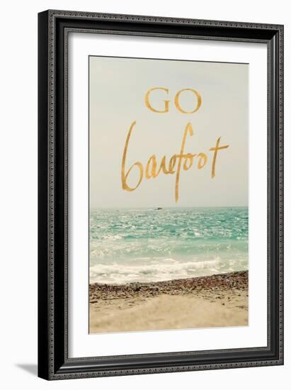 Go Barefoot Beach-Sarah Gardner-Framed Art Print