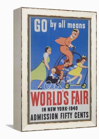 Go by All Means 1964 New York City Worlds Fair Poster-null-Framed Premier Image Canvas